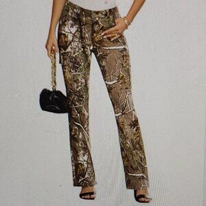 NEW NWT! DARC SPORT CERBERUS FATIGUQ BOOTCUT PANTS LAUREL CAMO CARGO RAW HEM 30